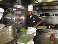 Brainfood Chef Andre hard at work